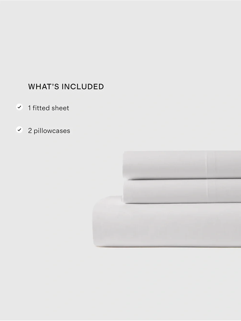 New Quince Organic Crisp Percale Fitted Sheet Set King $80 White